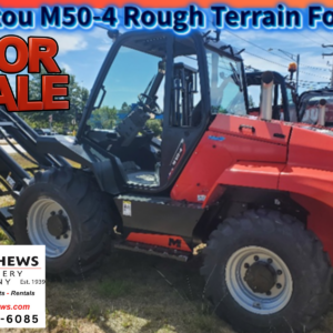 LED front working lights and rotating beacon on Manitou M50-4 D ST5 S1 forklift