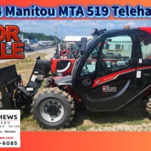 New 2024 Manitou MTA 519 telehandler at W.D. Matthews