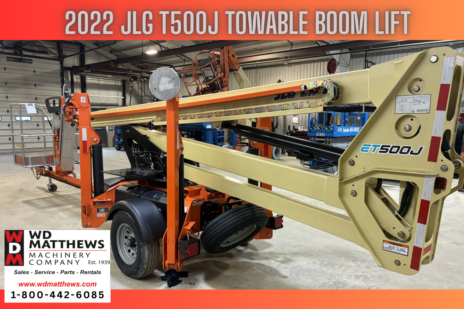 2022 JLG T500J Towable Boom Lift for Sale in New England