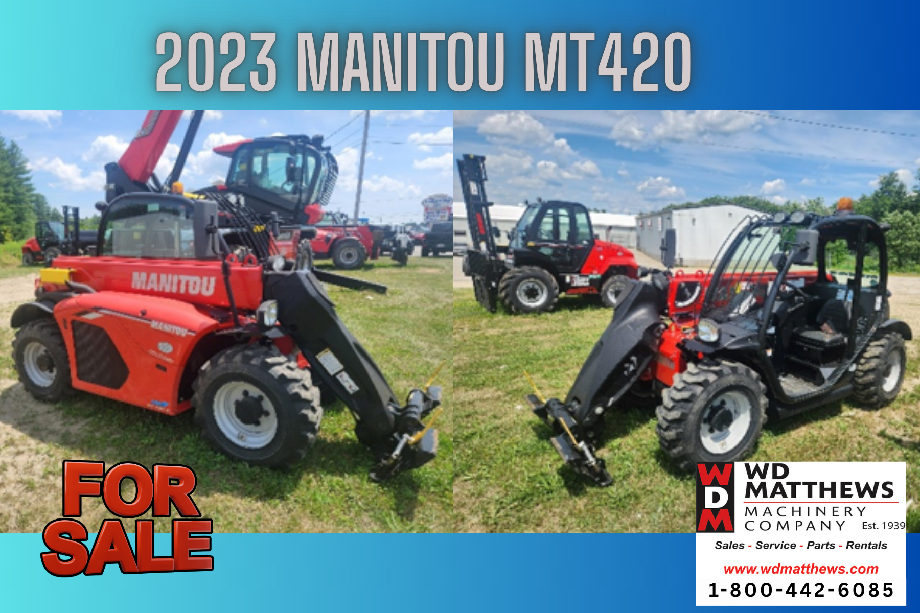 Untitled (6 x 4 in) (24) Manitou MT420 compact telehandler with quick attach system