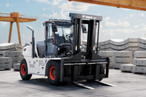 Bobcat forklift ready for warehouse material handling