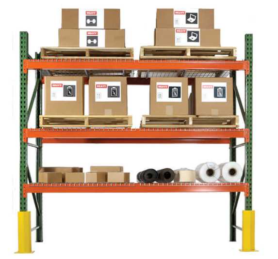 Husky teardrop selective pallet rack